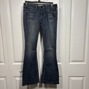 William Rast Belle Flare Jeans Women 23 Boho Y2K Mid Rise Stretch Denim